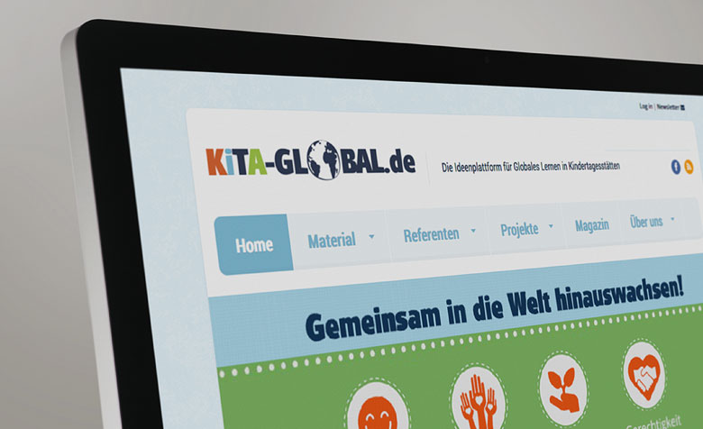 Screen der Webseite KiTA-Global